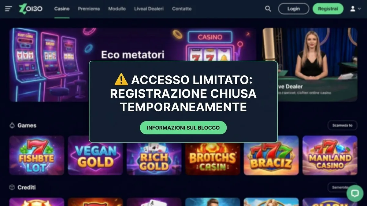 Registrazione con bonus